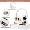 imageCHARMAID 2in1 Vanity Mirror with 2 Removable Drawers Vanity Mirror Wall Mount or Placed on Table Top Floating Vanity Shelf with Drawers Bathroom Vanity Over Sink Modern Bathroom VanityNo Light