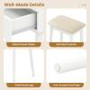 imageCHARMAID Vanity Desk with Mirror and Lights White Makeup Vanity Desk with 4 Drawers 3 Color Lighting Modes Adjustable Brightness Modern Dressing Table with Vanity Stool for Girls Small BedroomWhite