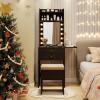 imageCHARMAID Vanity Table Set with Lighted Mirror 8 Bulbs Large Drawer Tabletop Storage Shelf Modern Bedroom Vanity Desk Makeup Dressing Table with Cushioned Stool for Girls Women BlackBlack