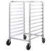 imageGiantex 10 Tier Aluminum Bakery Rack Commercial Kitchen Bun Pan Sheet Pan Rack Mobile Bakers Trolley with Storage Cooling Racks and Lockable Casters10 Tier 26 L x 203 W x 382H