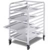 imageGiantex 10 Tier Aluminum Bakery Rack Commercial Kitchen Bun Pan Sheet Pan Rack Mobile Bakers Trolley with Storage Cooling Racks and Lockable Casters10 Tier 26 L x 203 W x 382H