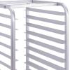 imageGiantex 10 Tier Aluminum Bakery Rack Commercial Kitchen Bun Pan Sheet Pan Rack Mobile Bakers Trolley with Storage Cooling Racks and Lockable Casters10 Tier 26 L x 203 W x 382H
