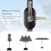 imageGiantex 13ft Large Patio Umbrella with Base DoubleSided Outdoor Umbrella with Crank Handle Umbrella Base Stand with 2 Sandbags 12 Metal Ribs Market Umbrellas for Garden Poolside DeckGray