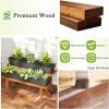 imageGiantex 2 Tier Wood Plant Stand Ladder Plant Shelf for Multiple Potted Plants with Teak Oil Finish Indoor ampamp Outdoor Flower Pot Holder Corner Display Rack for Balcony Living Room Garden