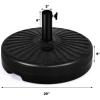 imageGiantex 23L Round Water Sand Filled Patio Umbrella Base 20quot Heavy Duty Outdoor Umbrella Stand Fillable Outdoor Market Umbrella Holder Suit for Dia 19 Umbrella Pole
