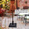 imageGiantex 30lbs Patio Market Umbrella Base Heavy Duty Outdoor Stand Cast Iron Tube Umbrella Holder for Garden Beach Classic Square Umbrella Standing Deck Porch