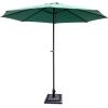 imageGiantex 30lbs Patio Market Umbrella Base Heavy Duty Outdoor Stand Cast Iron Tube Umbrella Holder for Garden Beach Classic Square Umbrella Standing Deck Porch