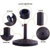 imageGiantex 30lbs Patio Market Umbrella Base Heavy Duty Outdoor Stand Cast Iron Umbrella Holder for Garden Beach Classic Round Umbrella Standing Deck Porch