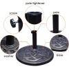 imageGiantex 43lbs Patio Market Umbrella Base Heavy Duty Outdoor Stand Cast Iron Umbrella Holder for Garden Beach Classic Round Umbrella Standing Deck Porch