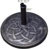 imageGiantex 43lbs Patio Market Umbrella Base Heavy Duty Outdoor Stand Cast Iron Umbrella Holder for Garden Beach Classic Round Umbrella Standing Deck Porch