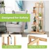 imageGiantex 5 Tier 6 Potted Plant Stand Bamboo Plant Shelf for Multiple Flower Pots Holder Indoor Outdoor Plant Display Rack Organizer Shelving Unit for Corner Patio Garden Balcony 5Tier