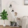 imageGiantex 5 Tier Metal Plant Stand Indoor Creative Heartshaped Ladder Plant Shelf with Hanging Hook for Multiple Plants Tiered Flower Display Shelf Tall Plant Stand for Valentines Day Home HolidayWhite