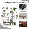 imageGiantex 6 Tier Tall Plant Stand Indoor Metal Heart Shaped Plant Shelf for Plants Multiple with 6 Hanging Hooks ampamp 12 Boards Heavyduty Metal Frame Large Ladder Display Rack for Living Room Balcony Patio Art Studio 2 Pack
