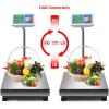 imageGiantex 660lbs Weight Computing Digital Scale Floor Platform Scale Postal Scale Accurate Shipping Mailing LBKG Price Calculator Stainless Steel HighDefinition Display Screen