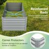 imageGiantex 6x3x2ft Raised Garden Bed Large Metal Elevated Rectangular Planter Bed 271 Gallon Capacity Outdoor Planting Garden Box for Vegetable Flower Herb Grow GreyGray
