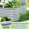 imageGiantex 6x3x2ft Raised Garden Bed Large Metal Elevated Rectangular Planter Bed 271 Gallon Capacity Outdoor Planting Garden Box for Vegetable Flower Herb Grow GreyGray