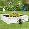 imageGiantex 6x3x2ft Raised Garden Bed Large Metal Elevated Rectangular Planter Bed 271 Gallon Capacity Outdoor Planting Garden Box for Vegetable Flower Herb Grow GreyWhite