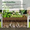 imageGiantex 6x3x2ft Raised Garden Bed Large Metal Elevated Rectangular Planter Bed 271 Gallon Capacity Outdoor Planting Garden Box for Vegetable Flower Herb Grow GreySilver