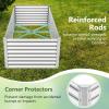 imageGiantex 6x3x2ft Raised Garden Bed Large Metal Elevated Rectangular Planter Bed 271 Gallon Capacity Outdoor Planting Garden Box for Vegetable Flower Herb Grow GreySilver