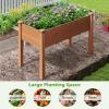 imageGiantex 6x3x2ft Raised Garden Bed Large Metal Elevated Rectangular Planter Bed 271 Gallon Capacity Outdoor Planting Garden Box for Vegetable Flower Herb Grow GreyBrown