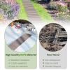 imageGiantex 7 FT Curved Wooden Garden Pathway 17quot W Roll Out Hardwood Walkway NonSlip Surface Tools Free Assembly Outdoor Rustic Decorative Boardwalk Flooring for Backyard WeddingGray