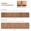 imageGiantex 7 FT Curved Wooden Garden Pathway 17quot W Roll Out Hardwood Walkway NonSlip Surface Tools Free Assembly Outdoor Rustic Decorative Boardwalk Flooring for Backyard WeddingBrown