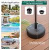 imageGiantex 75lbs Fillable Umbrella Base 20 inch Water and Sand Filled Umbrella Stand Fit 15quot19quot Umbrella Pole HDPE Weighted Market Table Umbrella Holder for Outdoor Deck Garden Poolside660 Pounds