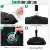 imageGiantex 75lbs Fillable Umbrella Base 20 inch Water and Sand Filled Umbrella Stand Fit 15quot19quot Umbrella Pole HDPE Weighted Market Table Umbrella Holder for Outdoor Deck Garden Poolside440 Pounds