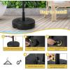 imageGiantex 75lbs Fillable Umbrella Base 20 inch Water and Sand Filled Umbrella Stand Fit 15quot19quot Umbrella Pole HDPE Weighted Market Table Umbrella Holder for Outdoor Deck Garden Poolside750 Pounds