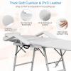 imageGiantex Adjustable Massage Facial Table Bed 73 Inch Massage Tattoo Chair for Salon Beauty Spa Portable Folding Spa Bed Table wCarry Case White