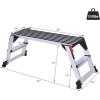 imageGiantex Aluminum Platform NonSlip Folding Work Bench Drywall Stool Ladder 330lbs Capacity