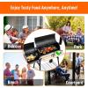 imageGiantex BBQ Grill Charcoal Barbecue Grill Outdoor Pit Patio Backyard Home Meat Cooker Smoker with Offset Smoker