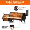 imageGiantex BBQ Grill Charcoal Barbecue Grill Outdoor Pit Patio Backyard Home Meat Cooker Smoker with Offset Smoker