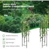 imageGiantex Birdcage Shape Garden Arbor 84ft High x 7ft Wide Metal Gazebo Arch Pergola Pavilion for Climbing Plants Party Wedding Ceremony Decor Outdoor 16 Ground Stakes Easy Assembly BronzeBronze