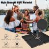 imageGiantex Cantilever Umbrella Base 220 lbs 4 PCS Patio Umbrella Stand Water Sand Filled Heavy Duty HDPE Offset Umbrella Weights with 4 Connecting Pins EasyFill Spouts for Outside Garden Poolside2200 Pounds