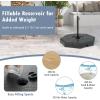 imageGiantex Cantilever Umbrella Base 220 lbs 4 PCS Patio Umbrella Stand Water Sand Filled Heavy Duty HDPE Offset Umbrella Weights with 4 Connecting Pins EasyFill Spouts for Outside Garden Poolside3500 Pounds