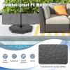 imageGiantex Cantilever Umbrella Base 220 lbs 4 PCS Patio Umbrella Stand Water Sand Filled Heavy Duty HDPE Offset Umbrella Weights with 4 Connecting Pins EasyFill Spouts for Outside Garden Poolside3500 Pounds