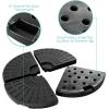 imageGiantex Cantilever Umbrella Base 220 lbs 4 PCS Patio Umbrella Stand Water Sand Filled Heavy Duty HDPE Offset Umbrella Weights with 4 Connecting Pins EasyFill Spouts for Outside Garden Poolside2030 Pounds