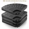 imageGiantex Cantilever Umbrella Base 220 lbs 4 PCS Patio Umbrella Stand Water Sand Filled Heavy Duty HDPE Offset Umbrella Weights with 4 Connecting Pins EasyFill Spouts for Outside Garden Poolside2030 Pounds