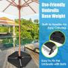 imageGiantex Cantilever Umbrella Base 220 lbs 4 PCS Patio Umbrella Stand Water Sand Filled Heavy Duty HDPE Offset Umbrella Weights with 4 Connecting Pins EasyFill Spouts for Outside Garden Poolside1950 Pounds