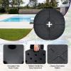 imageGiantex Cantilever Umbrella Base 220 lbs 4 PCS Patio Umbrella Stand Water Sand Filled Heavy Duty HDPE Offset Umbrella Weights with 4 Connecting Pins EasyFill Spouts for Outside Garden Poolside1840 Pounds