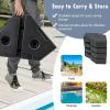 imageGiantex Cantilever Umbrella Base 220 lbs 4 PCS Patio Umbrella Stand Water Sand Filled Heavy Duty HDPE Offset Umbrella Weights with 4 Connecting Pins EasyFill Spouts for Outside Garden Poolside3500 Pounds