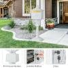 imageGiantex Cast Aluminum Mailbox with Post  Locking Residential Mailboxes for Outside with Keys Baffle Door Expansion Bolts Address Panel InGround RustProof Large Security Postal Mailbox WhiteWhite