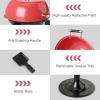 imageGiantex Electric BBQ Grill 1600W Removable NonStick Grill Rack Warming Rack Oil Drip Tray Adjustable Temperature Portable Outdoor Electric Grill for Camping Picnic Tailgating Red ampamp Black