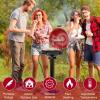 imageGiantex Electric BBQ Grill 1600W Removable NonStick Grill Rack Warming Rack Oil Drip Tray Adjustable Temperature Portable Outdoor Electric Grill for Camping Picnic Tailgating Red ampamp Black