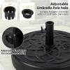 imageGiantex Fillable Umbrella Base 22 inch Umbrella Stand Water and Sand Filled Up to 102lbs Fit 15quot19quot Umbrella Pole HDPE Weighted Market Table Umbrella Holder for Outdoor Deck Garden