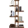 imageGiantex Flower Rack Wood Plant Stand 7 Wood Shelves 11 Pots Bonsai Display Shelf Indoor Outdoor Yard Garden Patio Balcony Living Room Multifunctional Storage Rack Bookshelf WHollowOut Rack