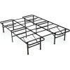 imageGiantex Folding Bed Frame TwinFull Size Portable Bed Base for Kids Teens ampamp Adults ToolFree Assembly No Box Spring Needed 660 LBS Capacity Steel Platform BedQueenKing