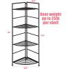 imageGiantex Folding Metal Plant Rack 4 Tiers Corner Shelf Plant Stand Flower Pots Holder Display Rack Storage Shelves for Balcony Patio Living Room