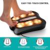 imageGiantex Foot Massager Shiatsu Feet Spa with Infrared Heatingampamp18 Massage Nodes Foot Warmer for Plantar Fasciitis Therapy ampamp Stress Relief Home Office Electric Feet Kneading MachineBlackBlack